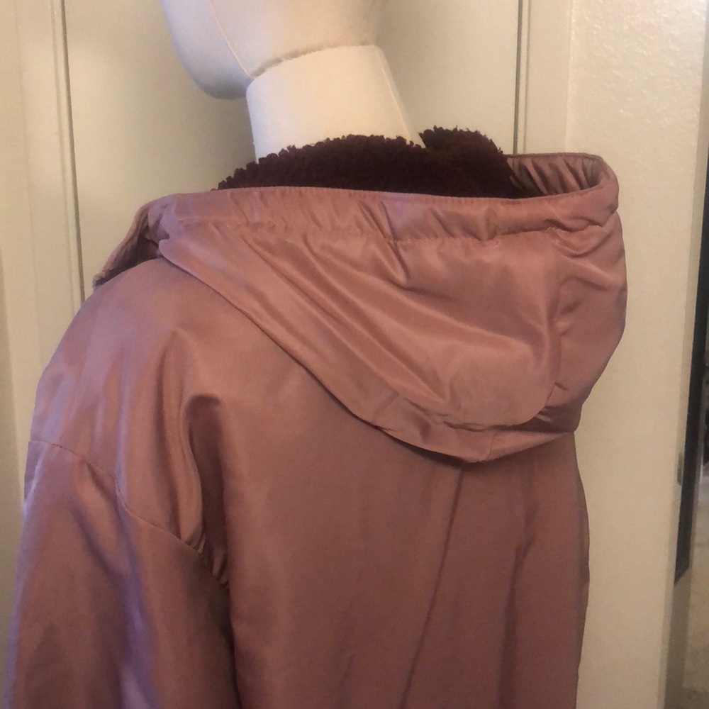 Fabletics Wild Rose pink Reversible Sherpa Fabletics jacket